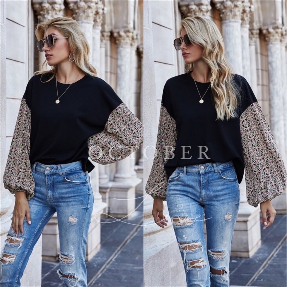 Final Mark-Down Blk100% Polyester W/Contrasting Ls - image 2